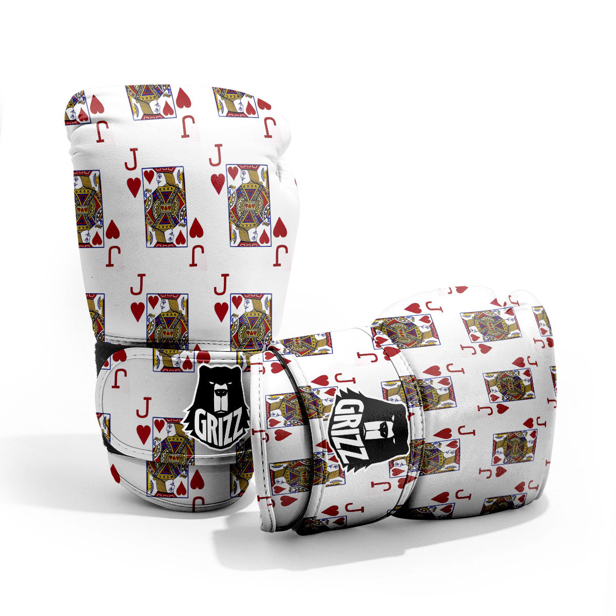 Playing Card Jack Of Hearts Print Pattern Pro Boxing Glove