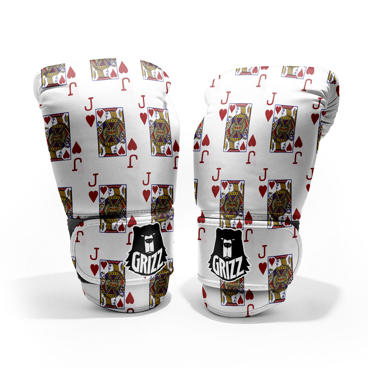 Playing Card Jack Of Hearts Print Pattern Pro Boxing Glove