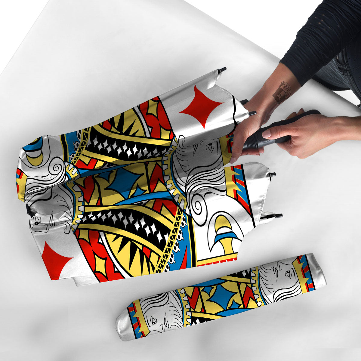 Playing Card King Of Diamonds Print Umbrella-grizzshop