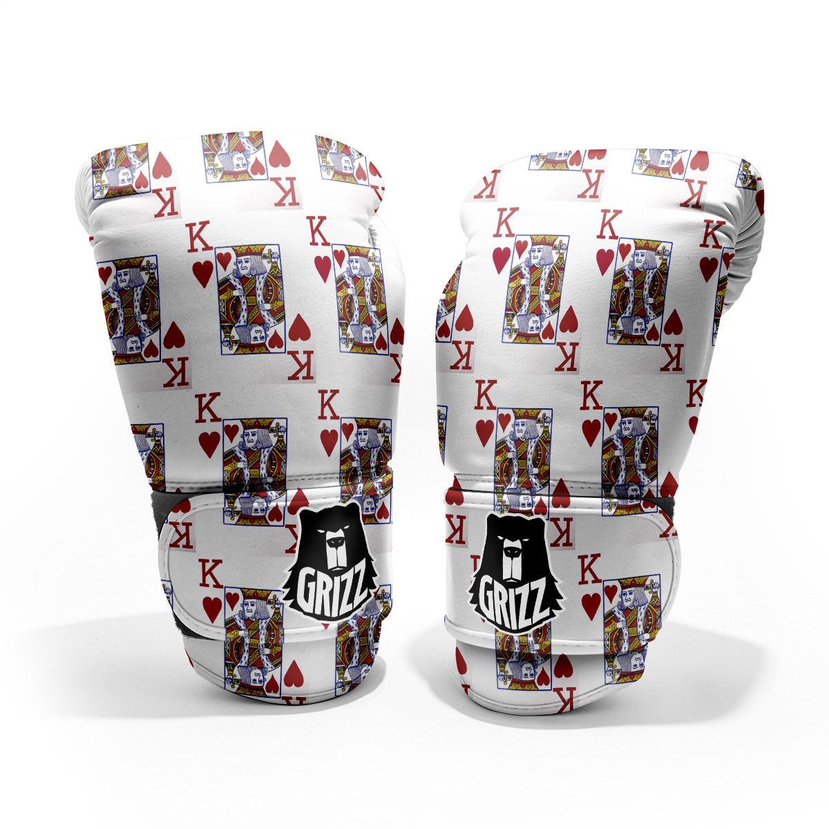Playing Card King Of Hearts Print Pattern Pro Boxing Glove