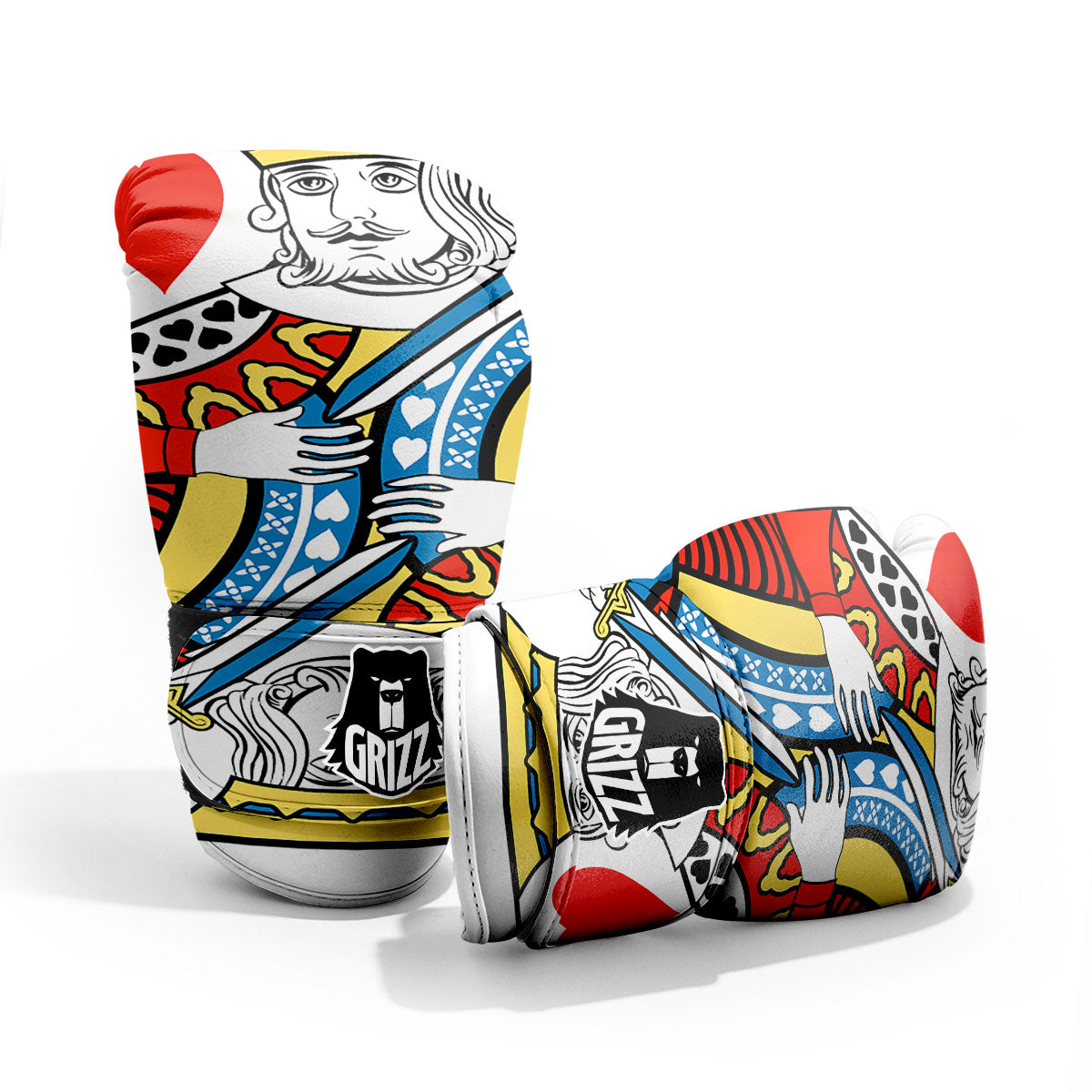 Playing Card King Of Hearts Print Pro Boxing Glove