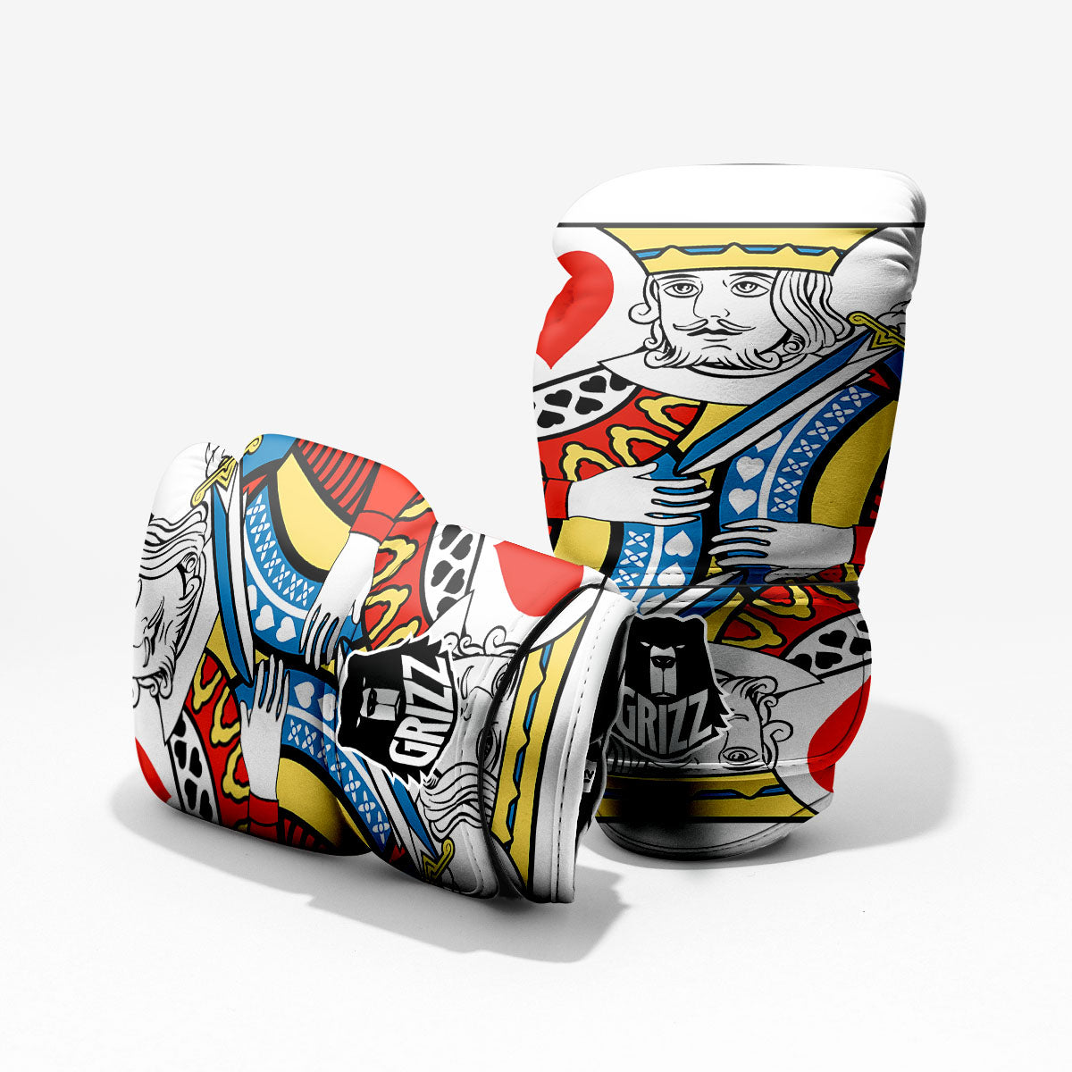 Playing Card King Of Hearts Print Pro Boxing Glove