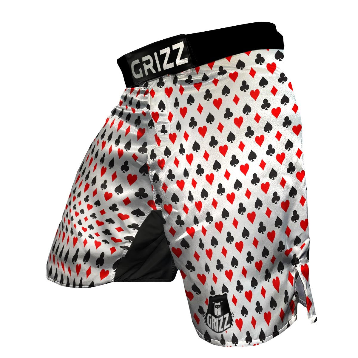 Playing Card Poker Casino Pattern Print MMA Shorts-grizzshop