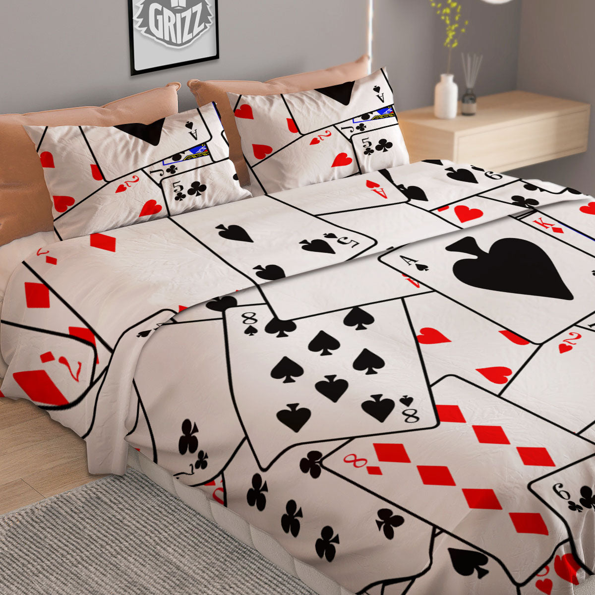 Pineapples Tropical Print Pattern Duvet Cover Bedding Set