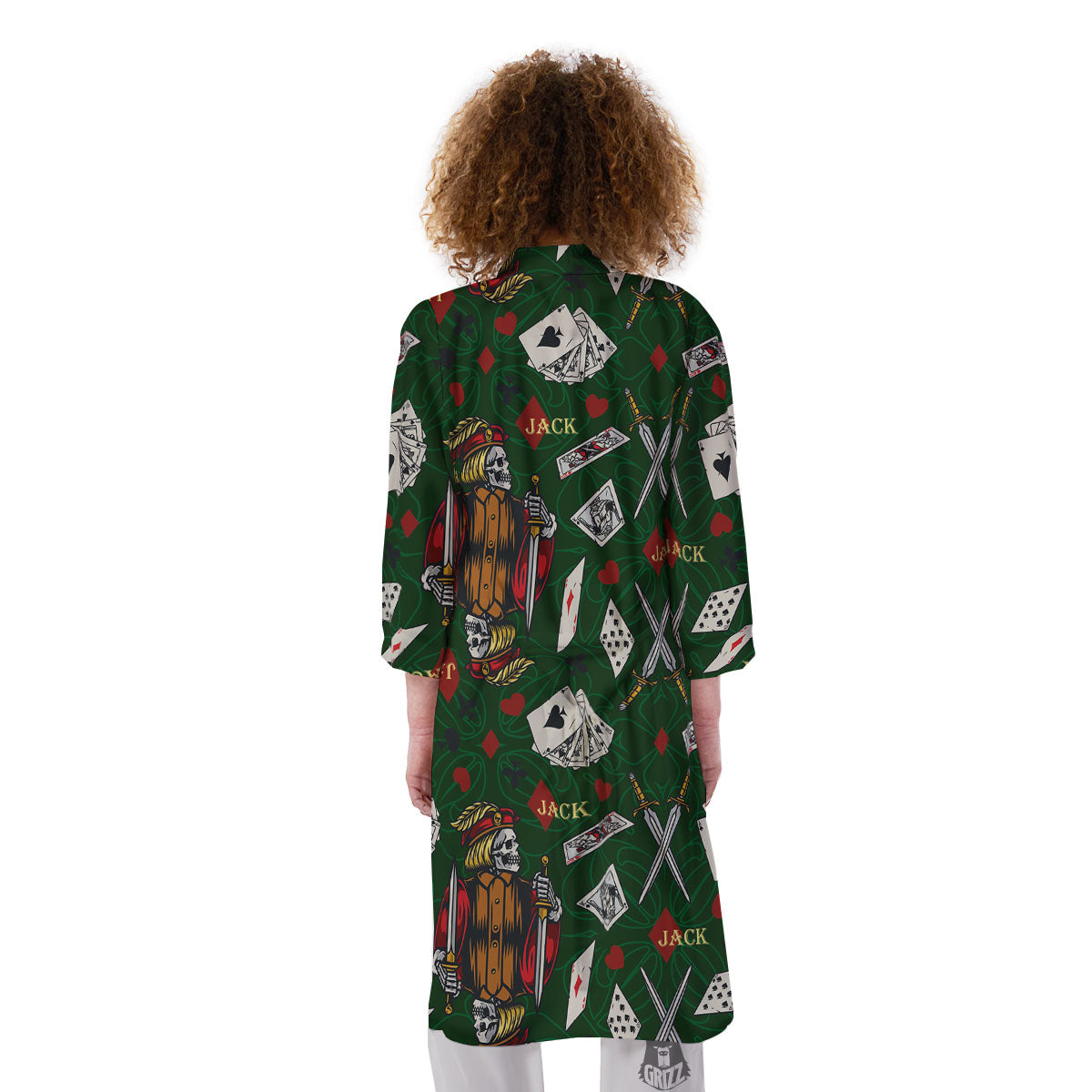 Playing Card Suits Poker Print Pattern Kimono-grizzshop