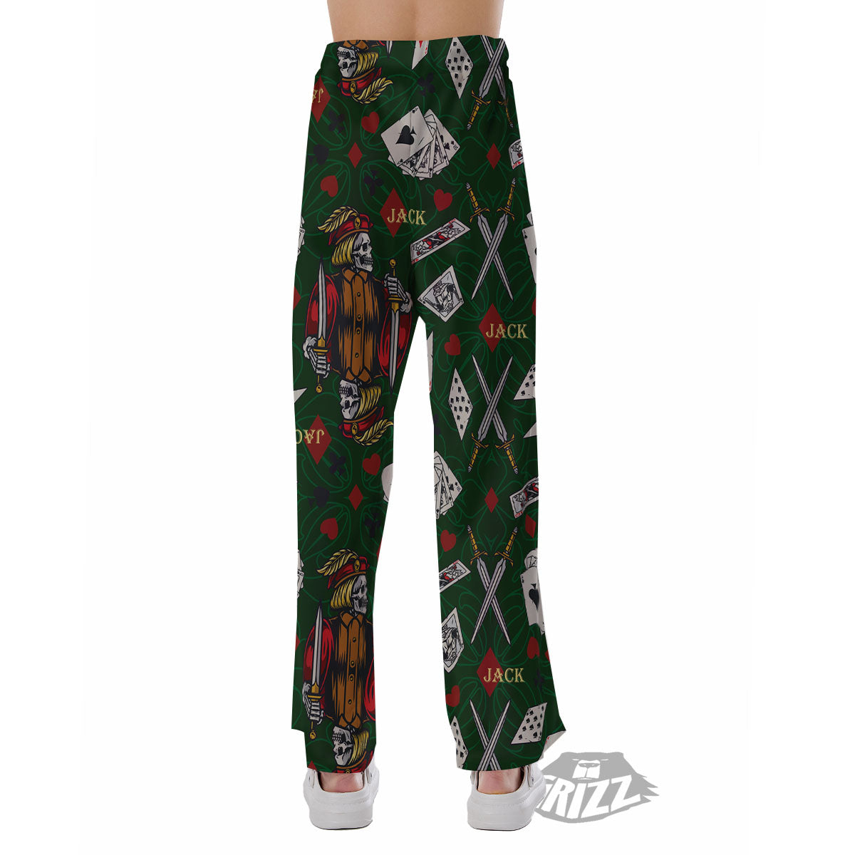 Playing Card Suits Poker Print Pattern Pajama Pants-grizzshop