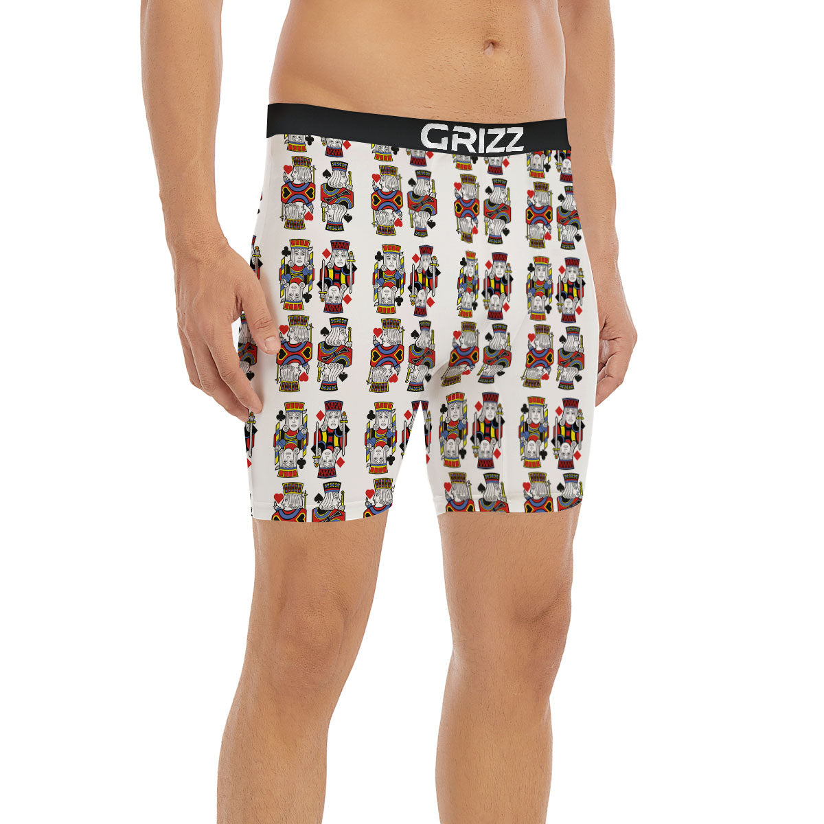 Playing Cards Four Jacks Print Pattern Boxer Briefs-grizzshop