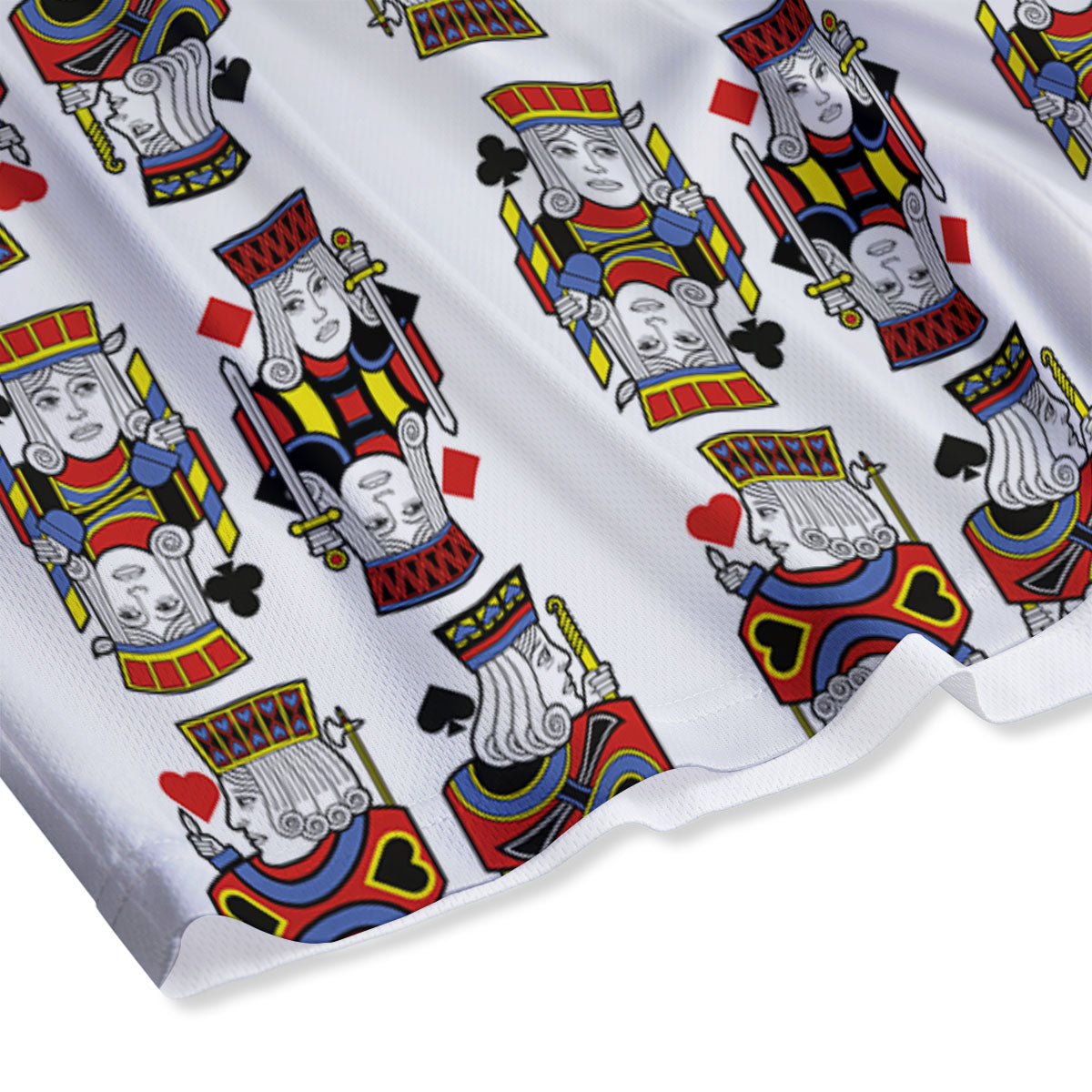 Playing Cards Four Jacks Print Pattern Mesh Shorts-grizzshop