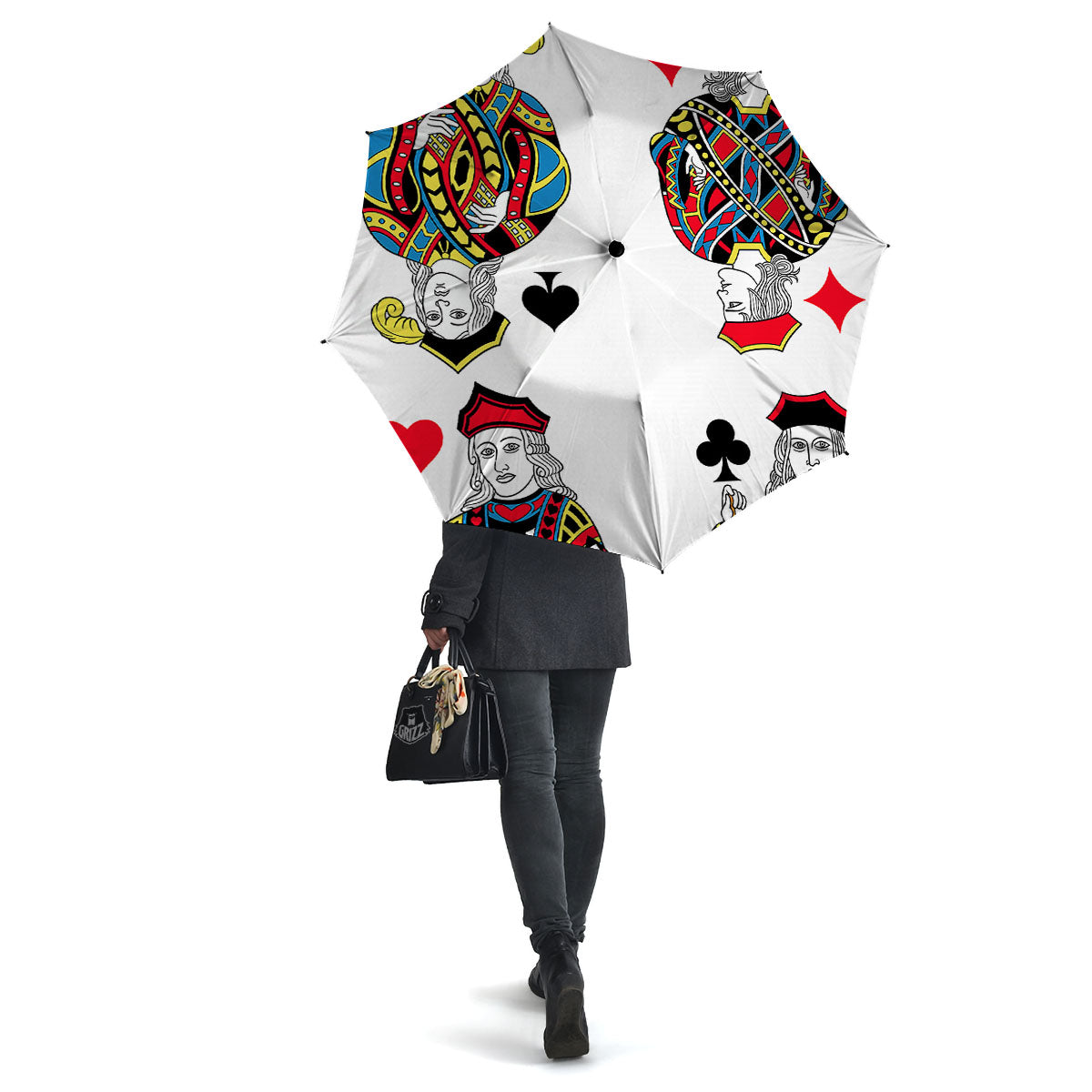 Playing Cards Four Jacks Print Umbrella-grizzshop