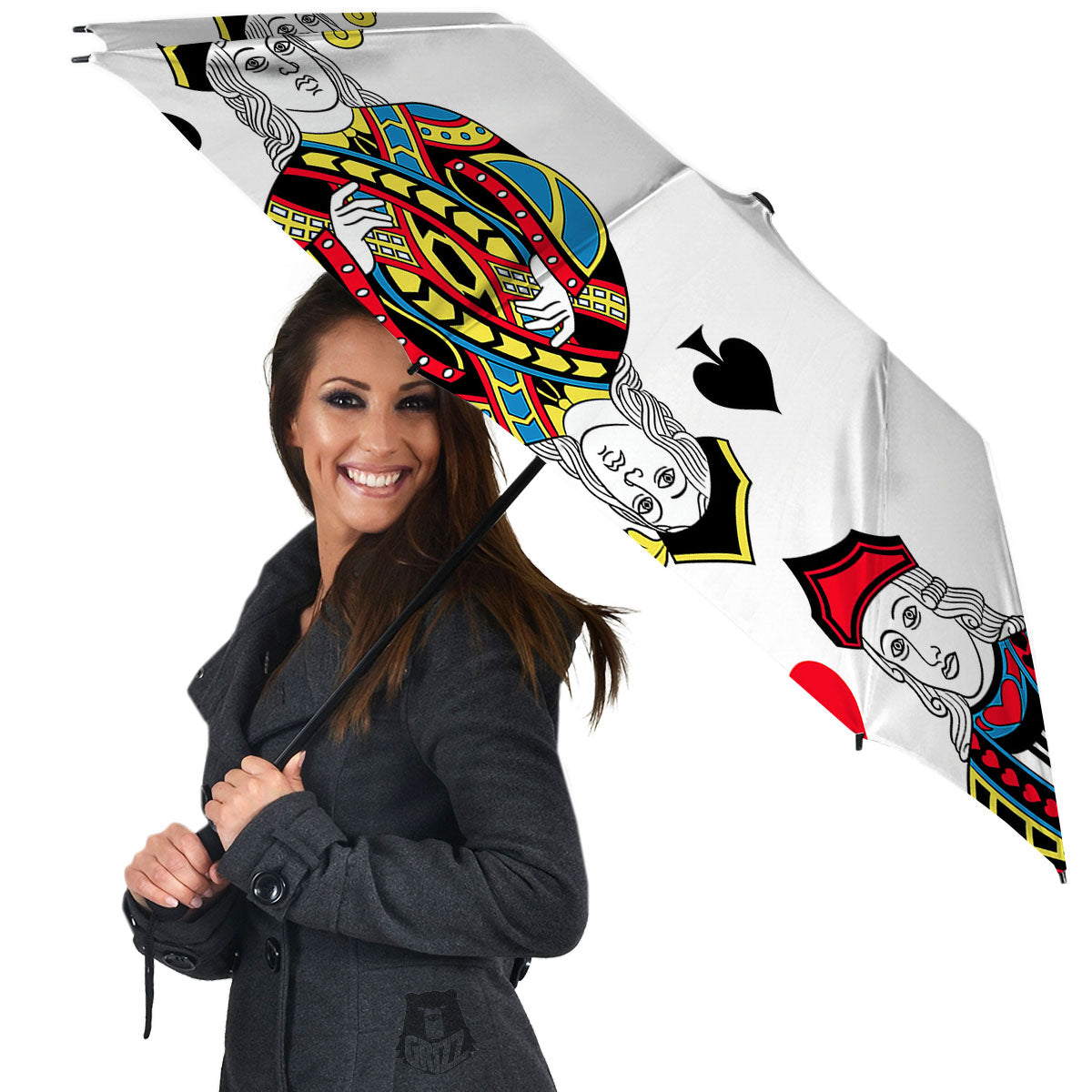 Playing Cards Four Jacks Print Umbrella-grizzshop