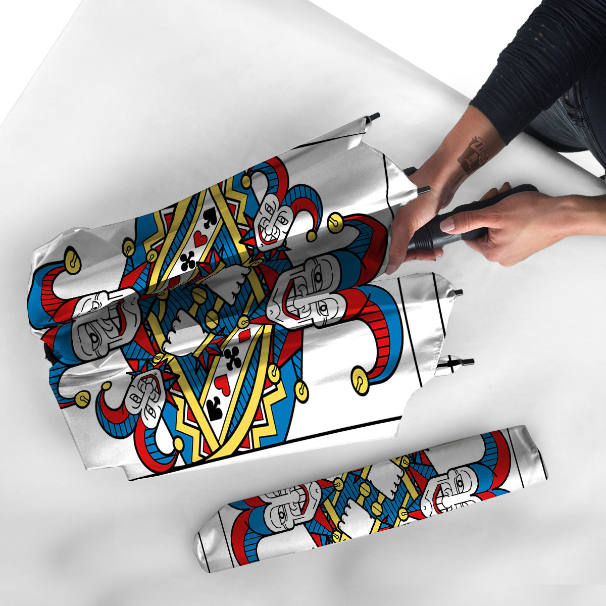 Playing Cards Joker Print Umbrella-grizzshop