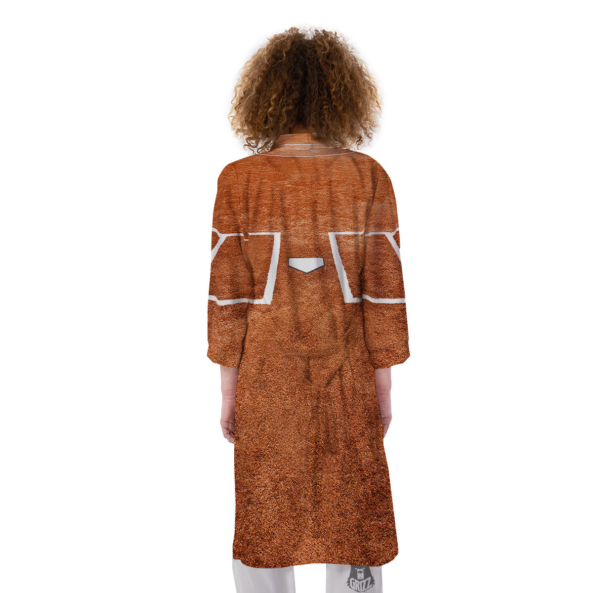 Playing Field Softball Print Kimono-grizzshop