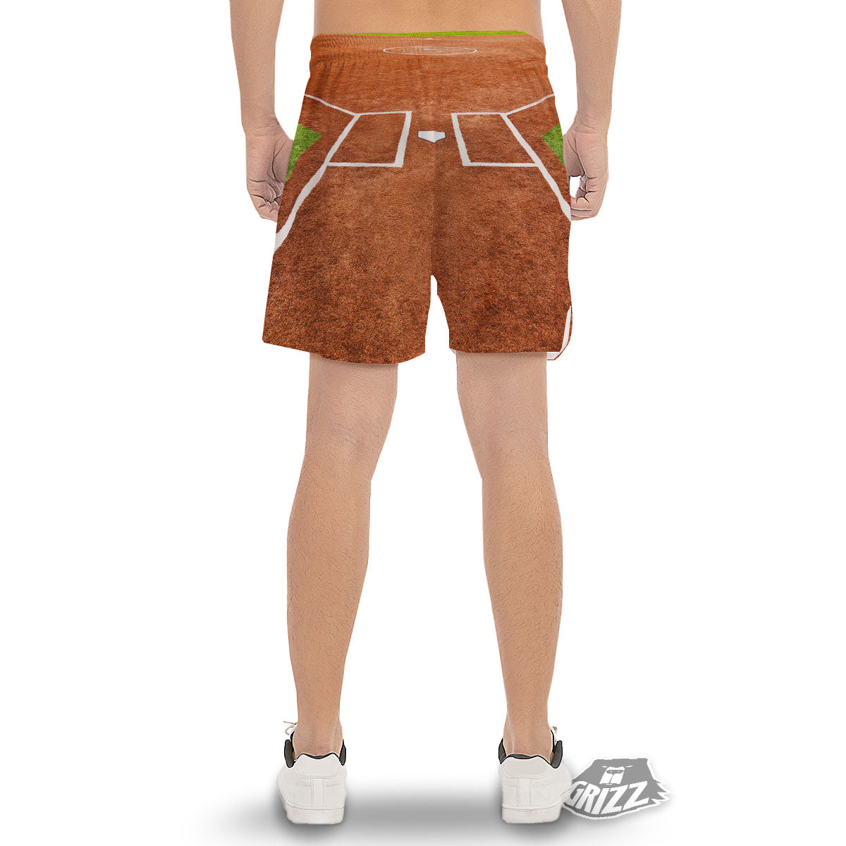 Playing Field Softball Print Men's Gym Shorts-grizzshop