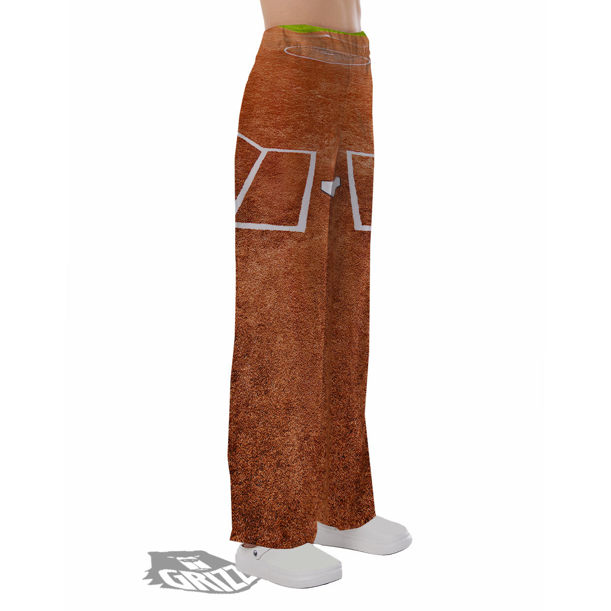 Playing Field Softball Print Pajama Pants-grizzshop