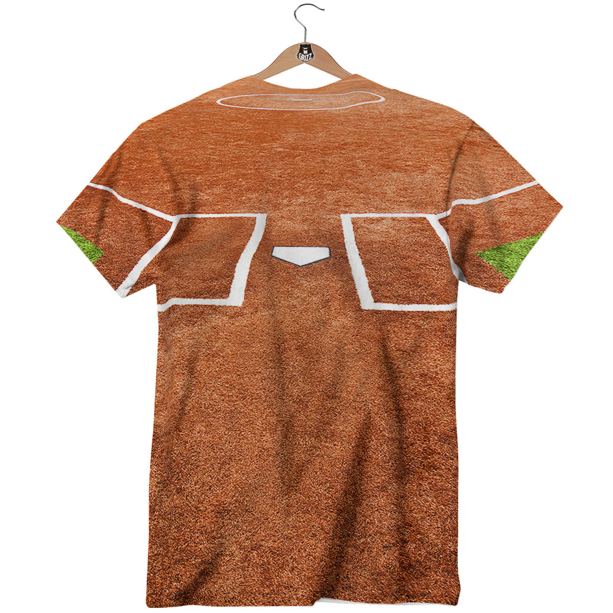 Playing Field Softball Print T-Shirt-grizzshop