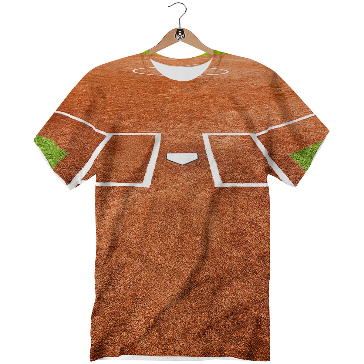 Playing Field Softball Print T-Shirt-grizzshop