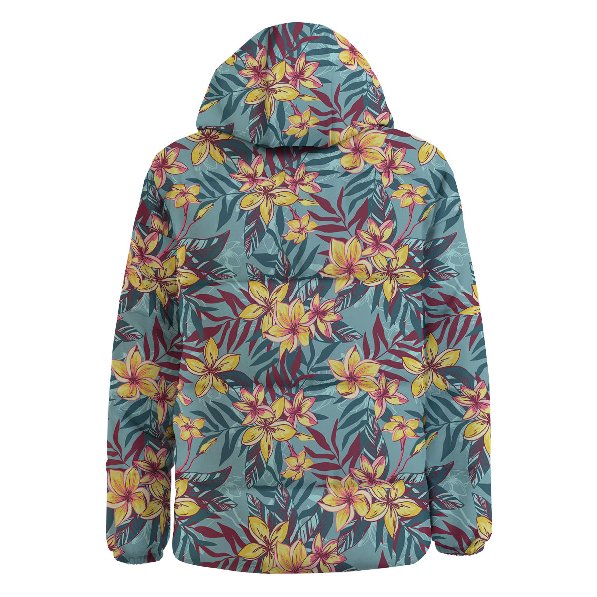 Plumeria Frangipani Tropical Print Pattern Down Jacket-grizzshop