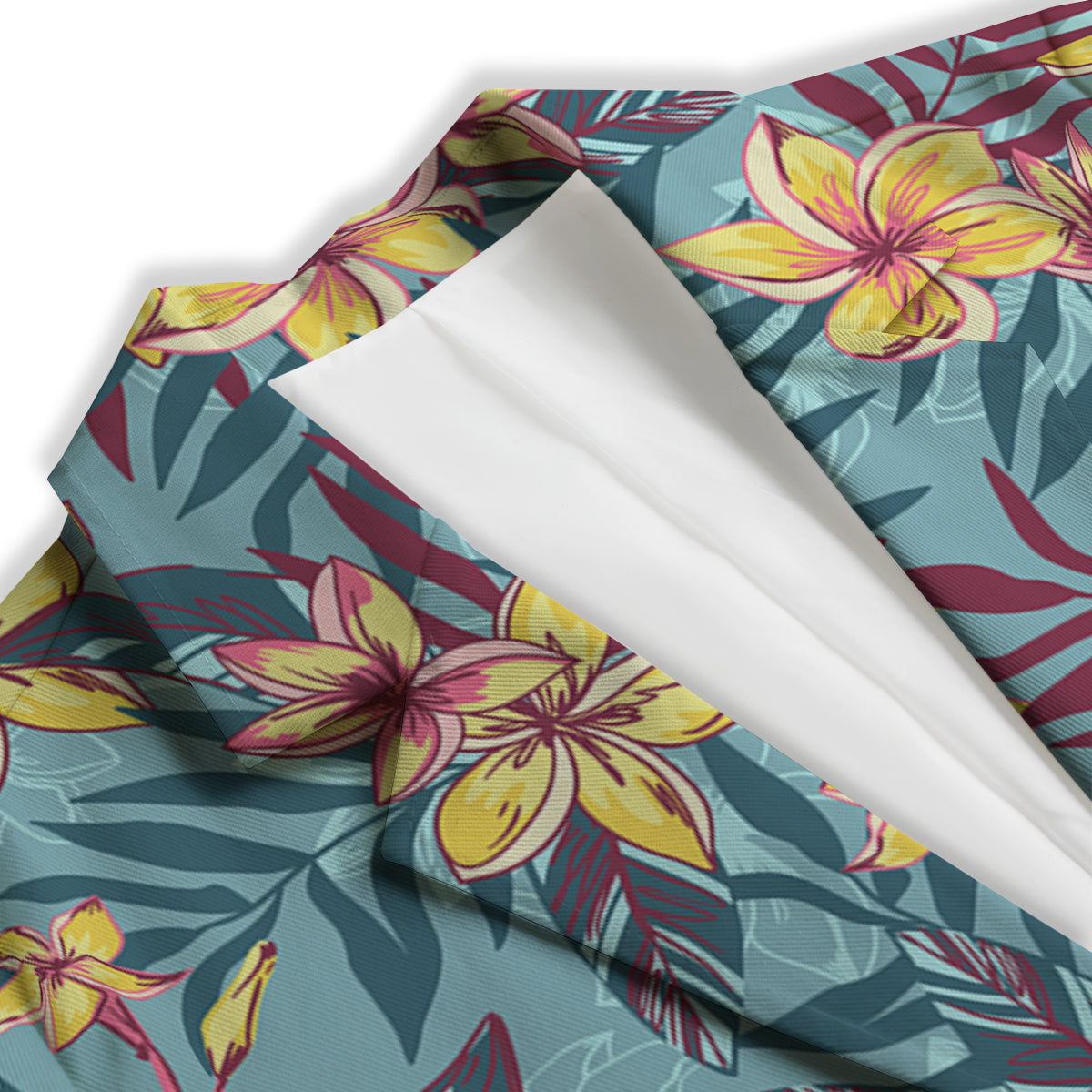 Plumeria Frangipani Tropical Print Pattern Women's Blazer-grizzshop