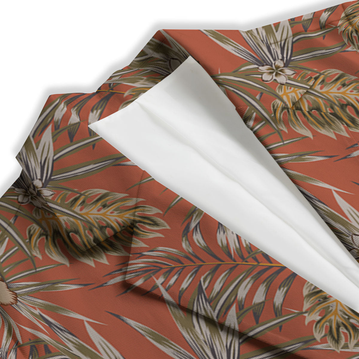 Plumeria Hibiscus Vintage Print Pattern Women's Blazer-grizzshop