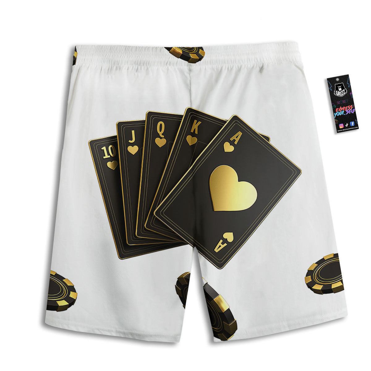Puppy And Labrador Retriever Print Men's Athletic Shorts