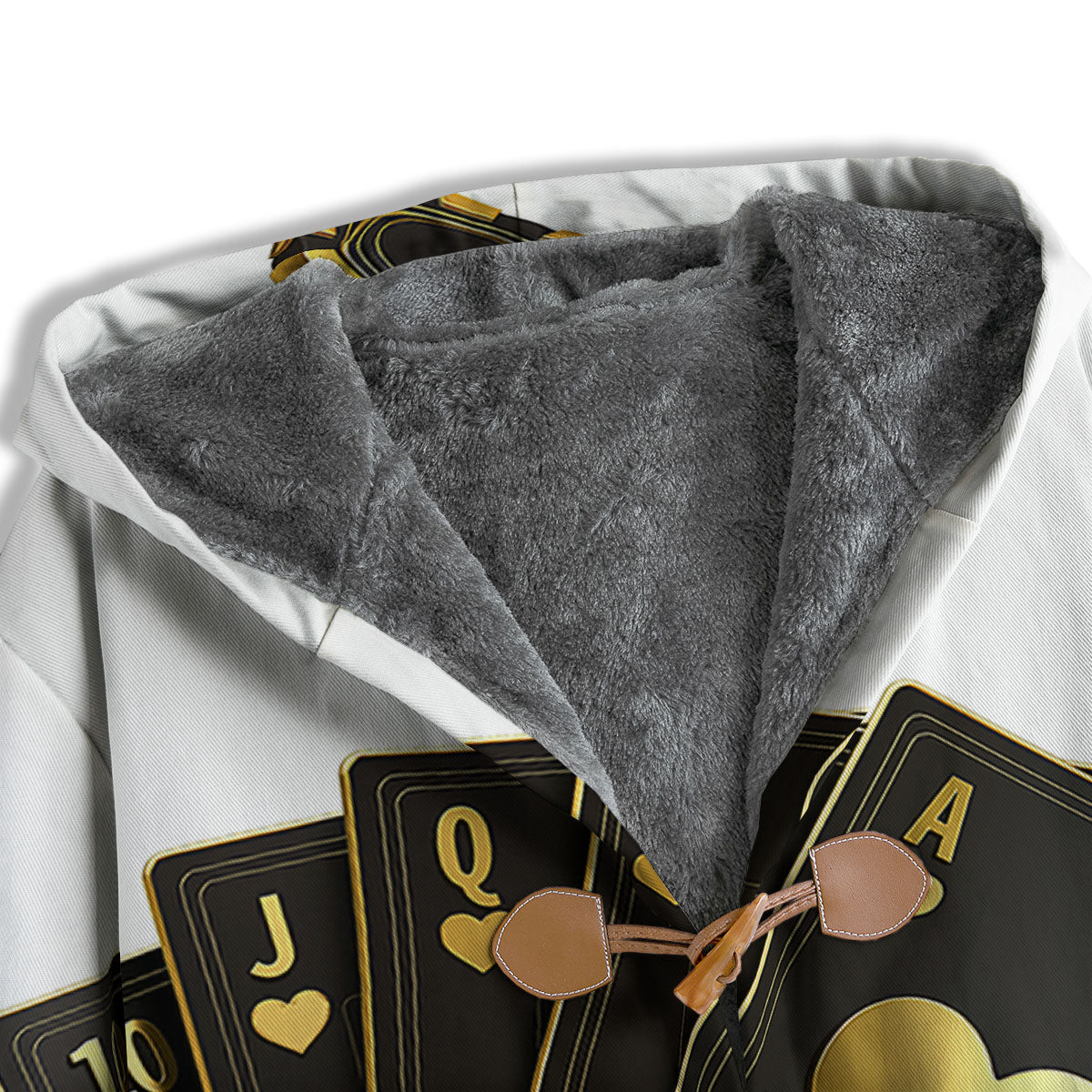 Poker Cards Print Men's Windbreaker Jacket-grizzshop