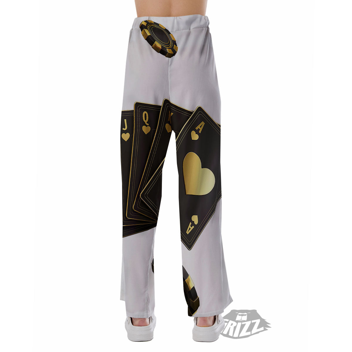 Poker Cards Print Pajama Pants-grizzshop