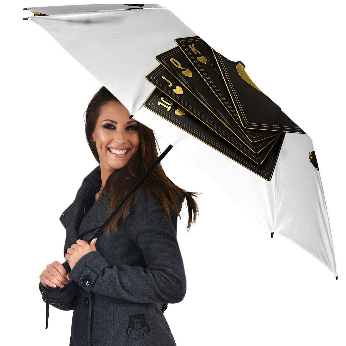 Poker Cards Print Umbrella-grizzshop