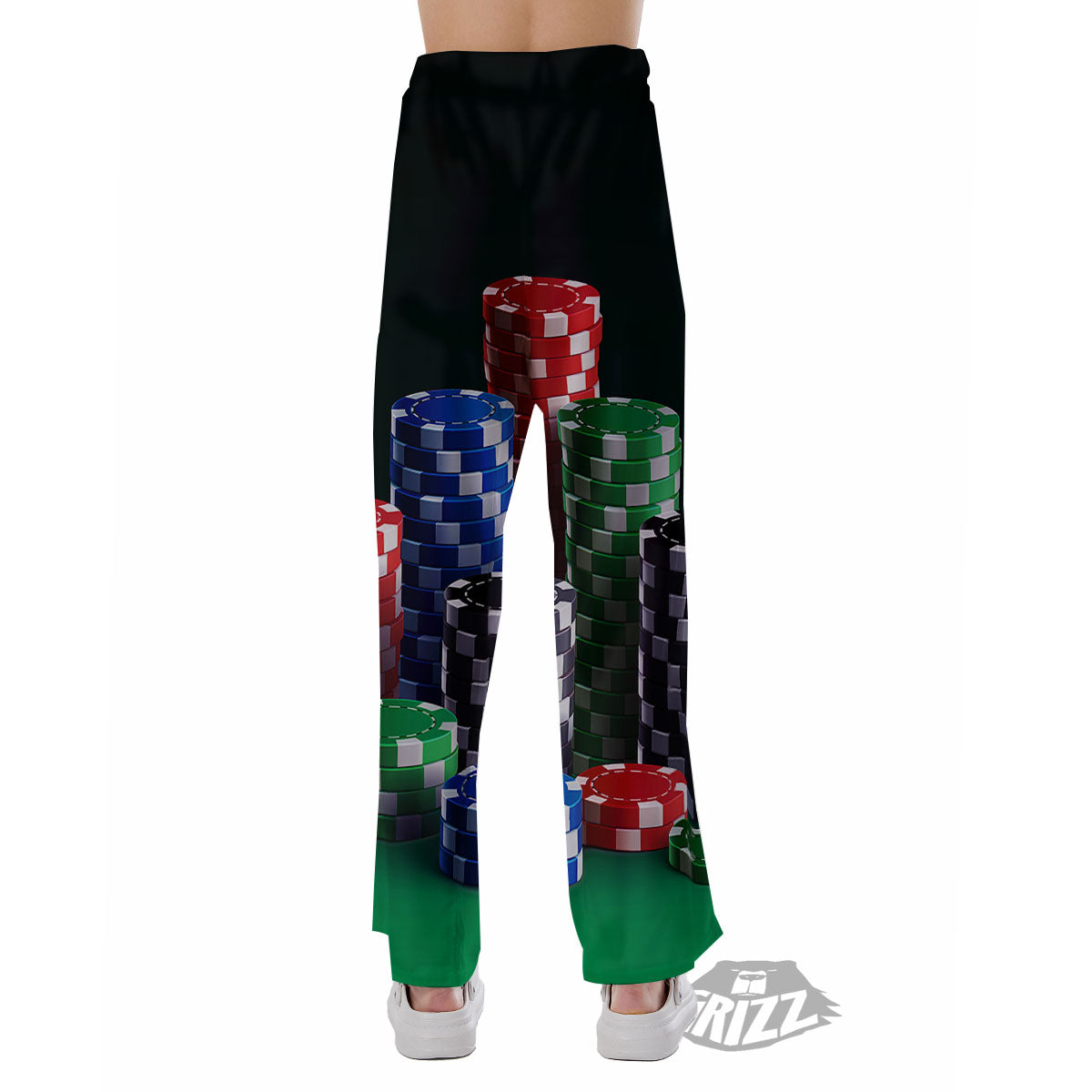 Poker Chips Print Pajama Pants-grizzshop