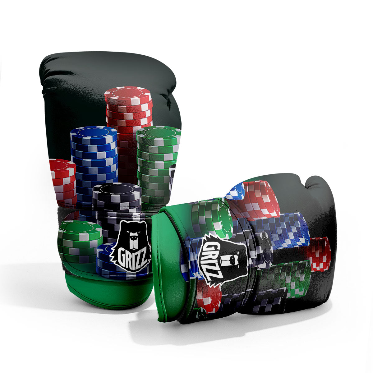 Poker Chips Print Pro Boxing Glove