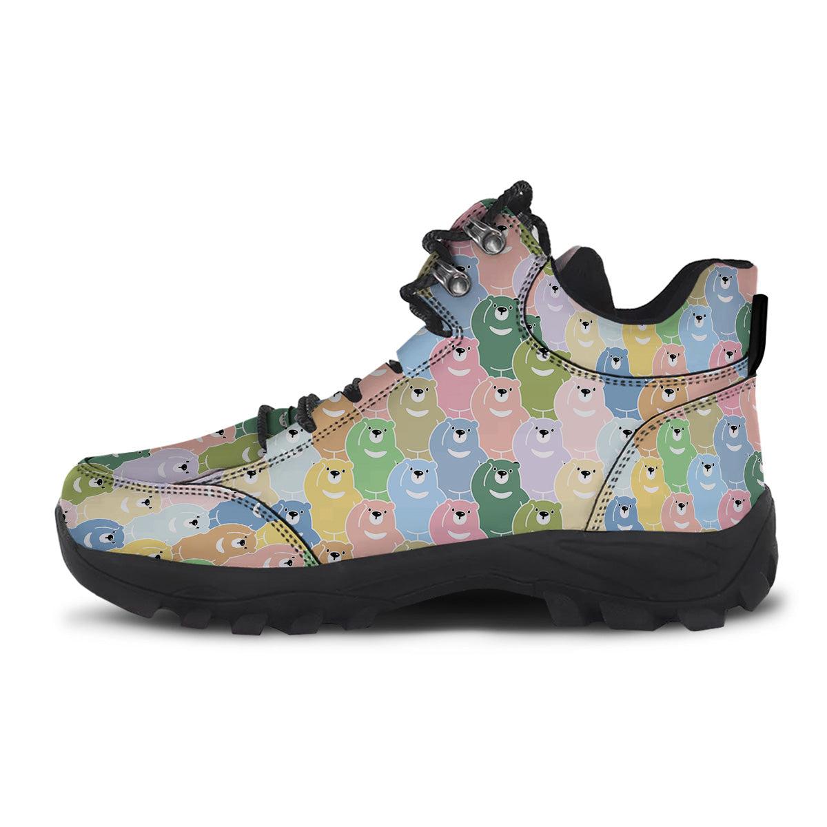 Polar Bear Pastel Print Pattern Hiking Shoes-grizzshop
