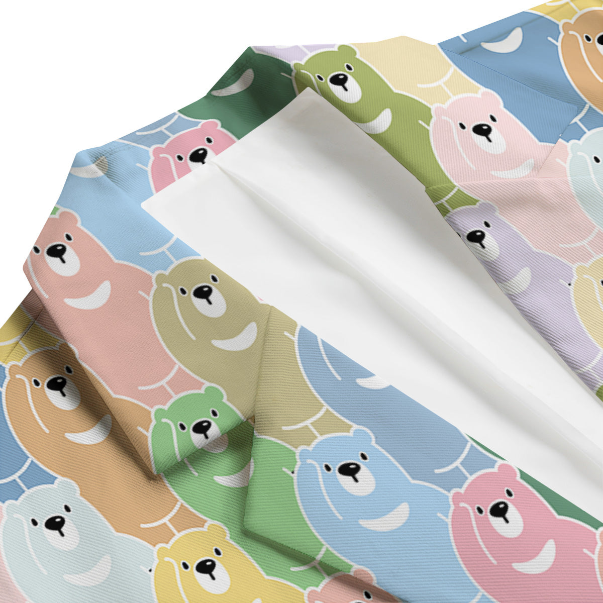 Polar Bear Pastel Print Pattern Men's Blazer-grizzshop
