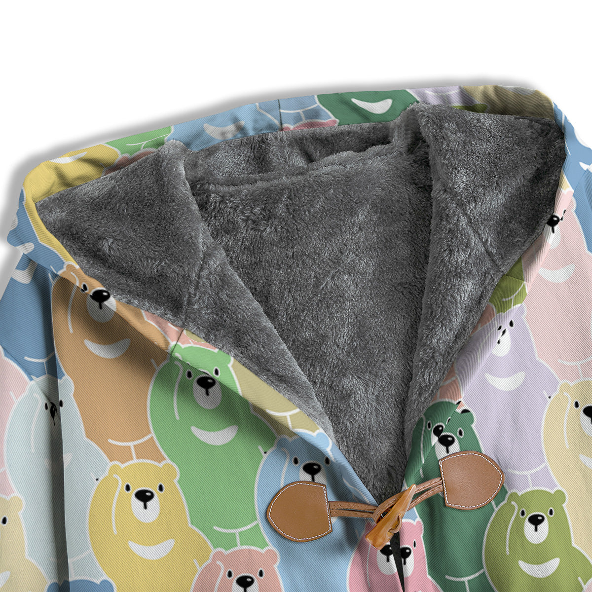 Polar Bear Pastel Print Pattern Men's Windbreaker Jacket-grizzshop