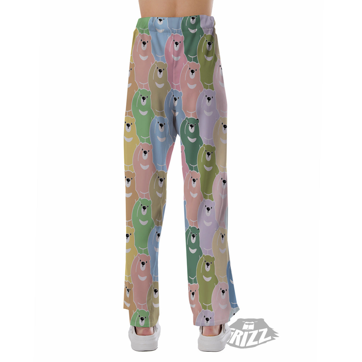Polar Bear Pastel Print Pattern Pajama Pants-grizzshop