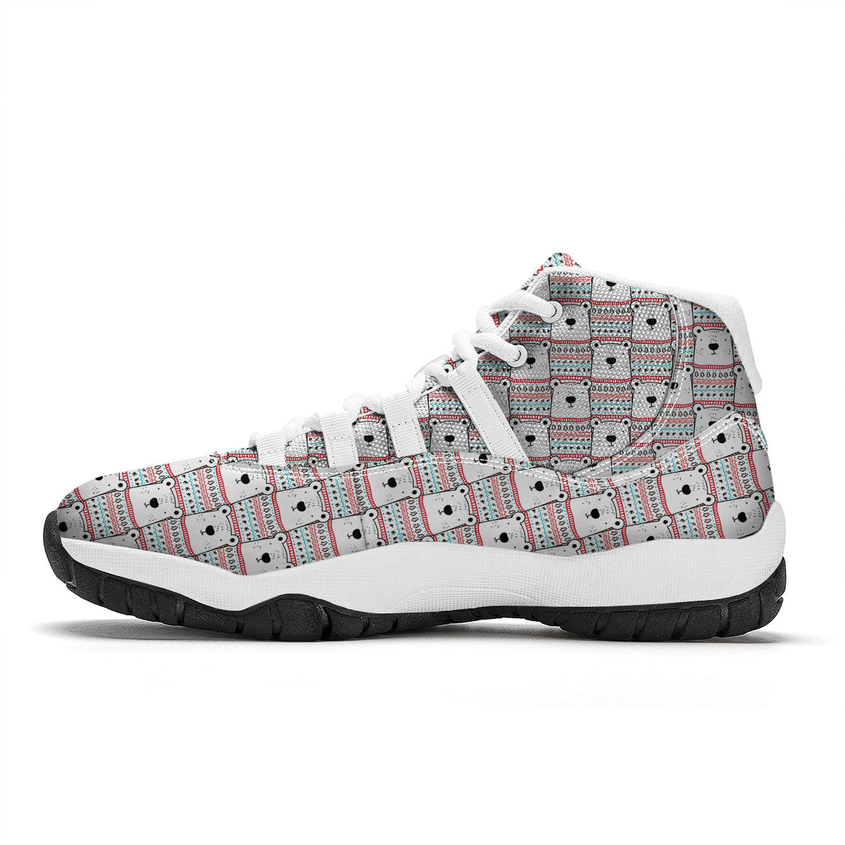 Polar Bear White Bball Shoes-grizzshop