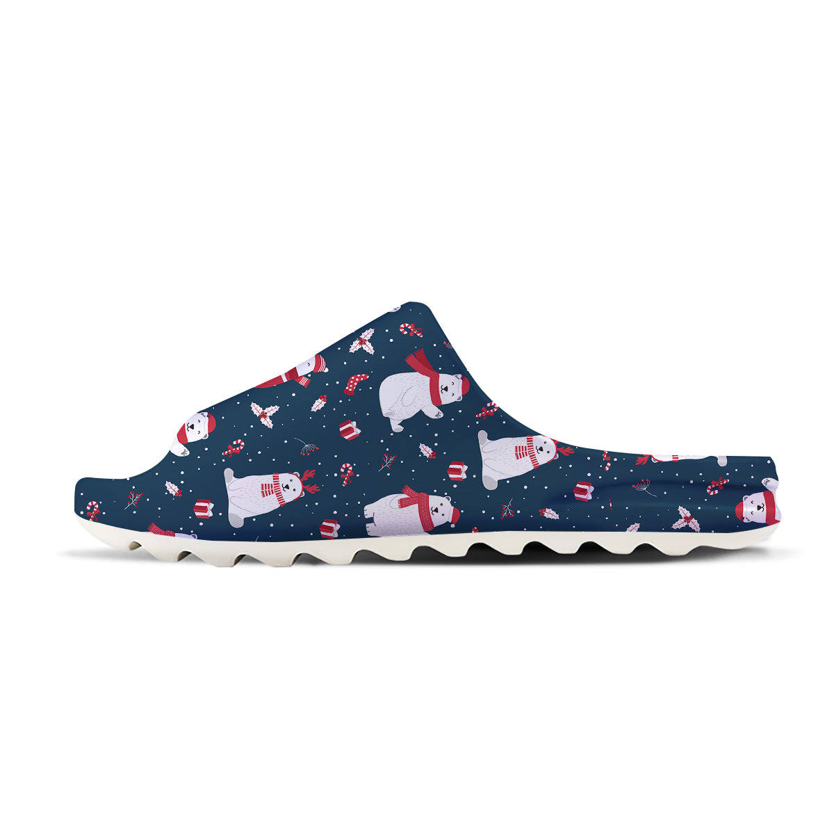 Polar Bear Xmas Print Pattern Sandals-grizzshop
