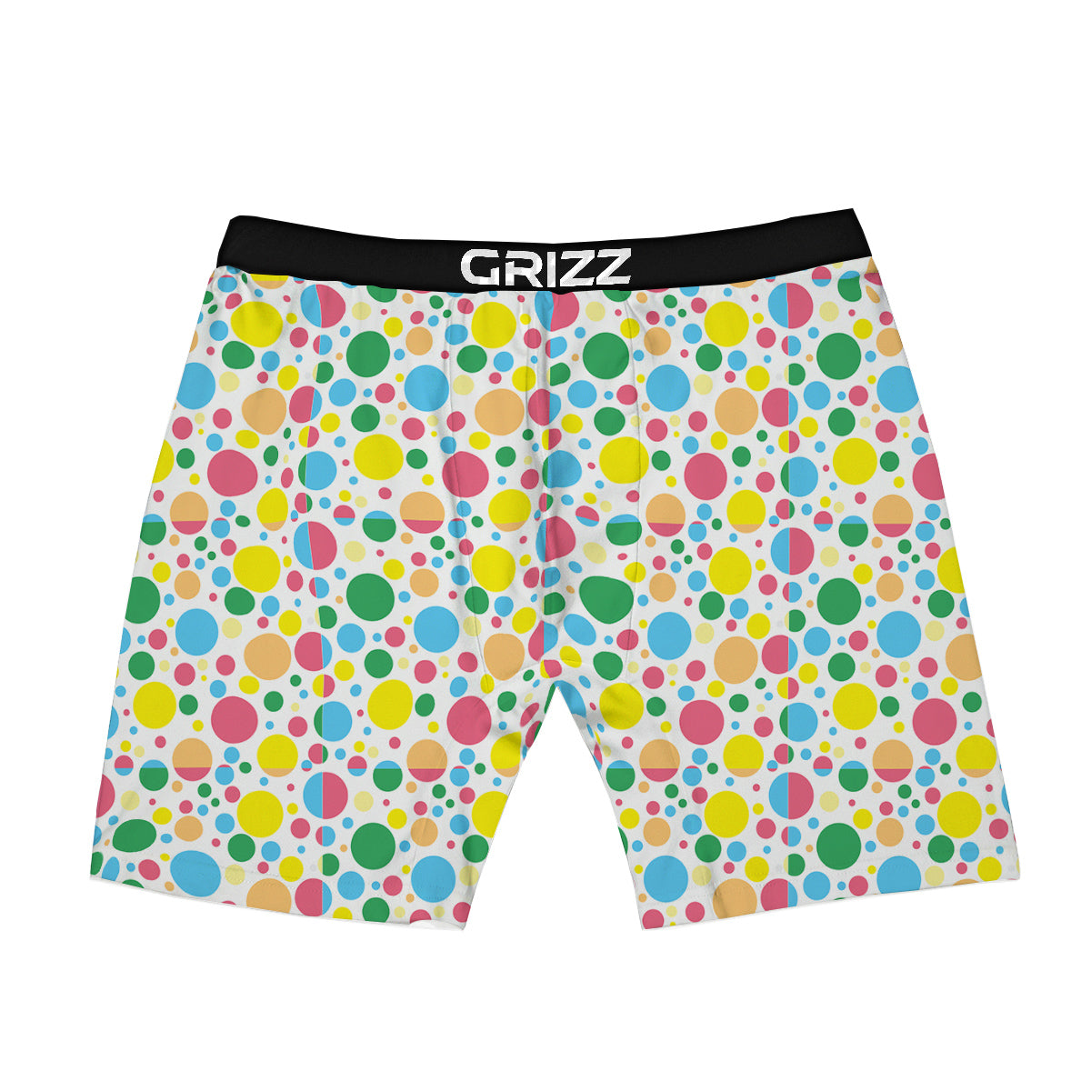 Polka Dot Colorful Print Pattern Boxer Briefs-grizzshop
