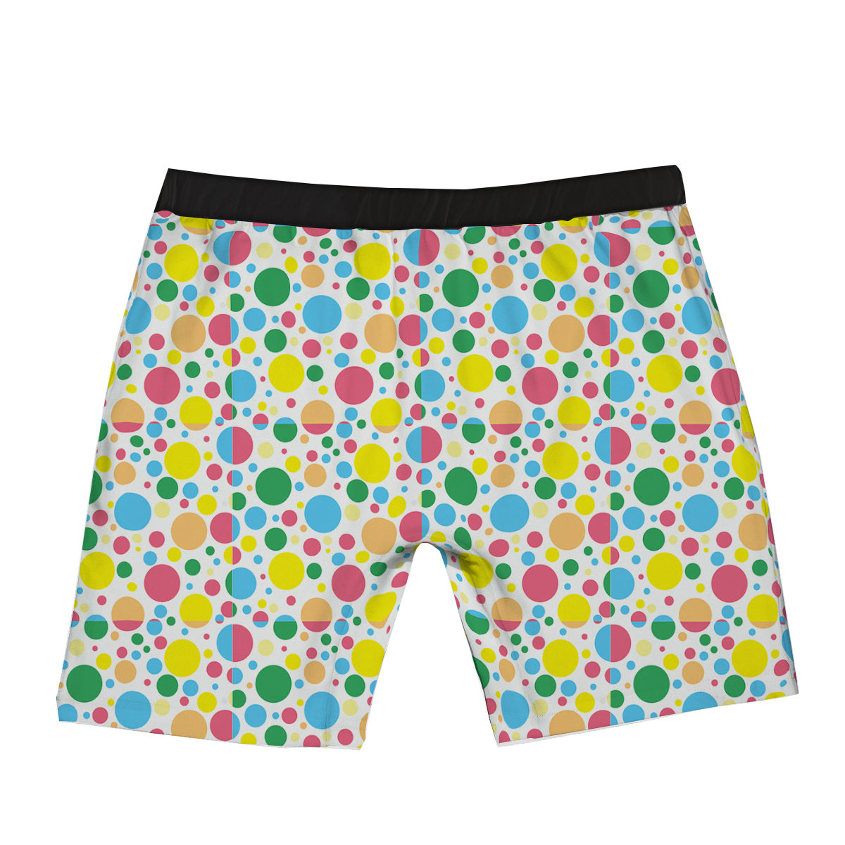 Polka Dot Colorful Print Pattern Boxer Briefs-grizzshop