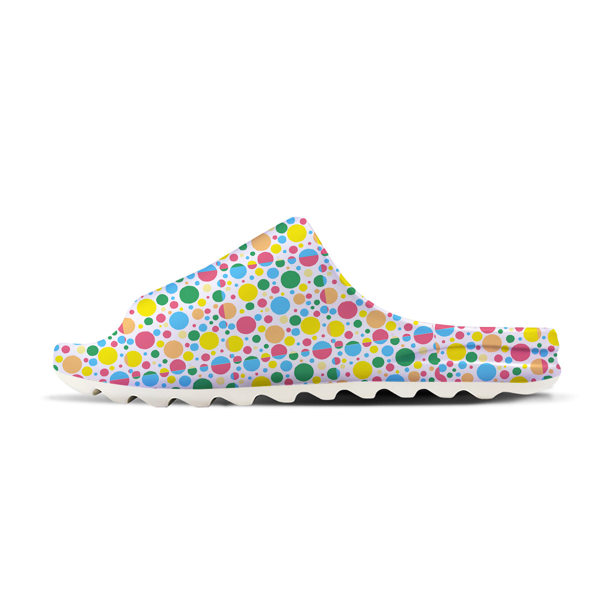 Polka Dot Colorful Print Pattern Sandals-grizzshop