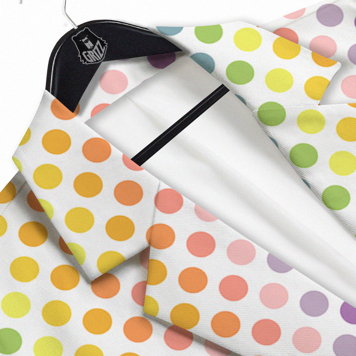 Polka Dot Colors Rainbow Print Pattern Men's Sport Coat-grizzshop