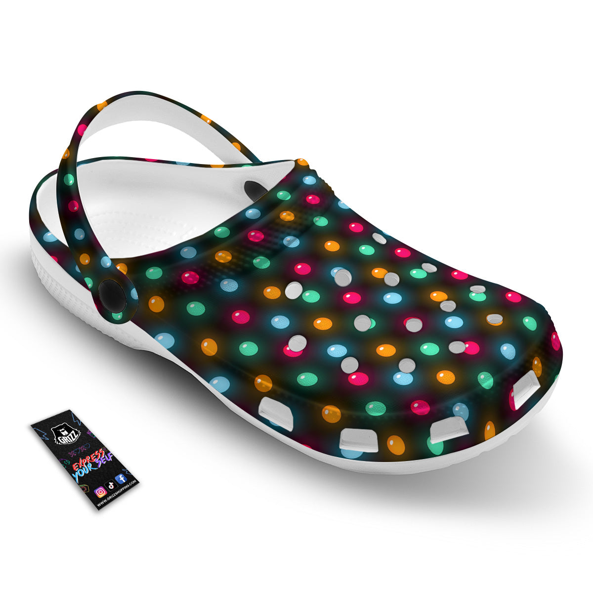 Polka Dot Light Print Clog-grizzshop