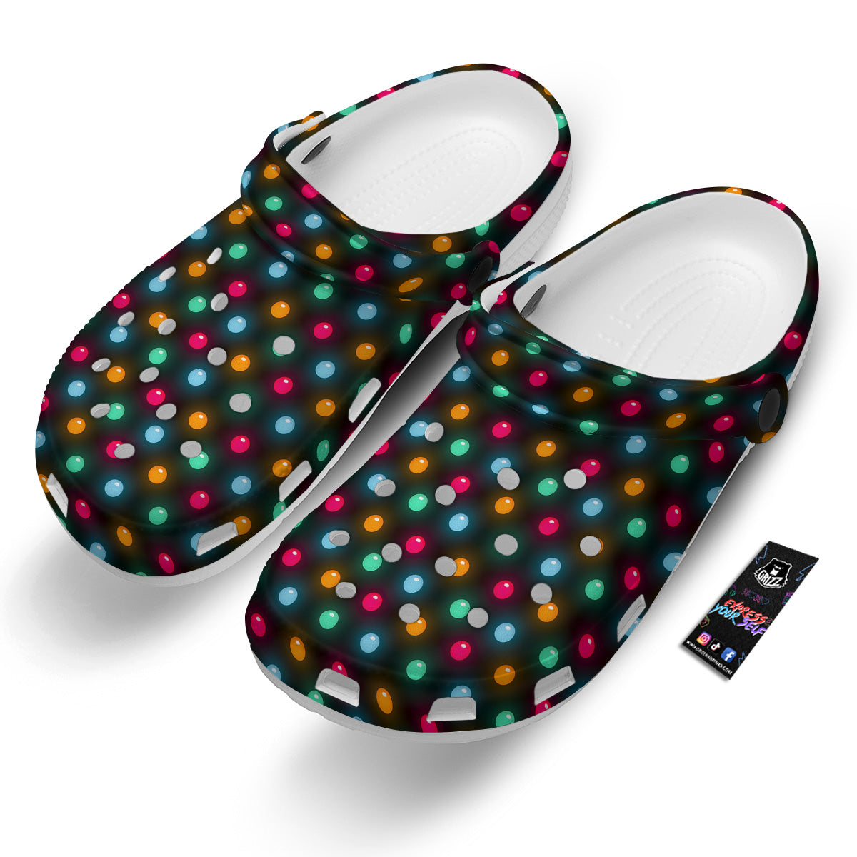 Polka Dot Light Print Clog-grizzshop