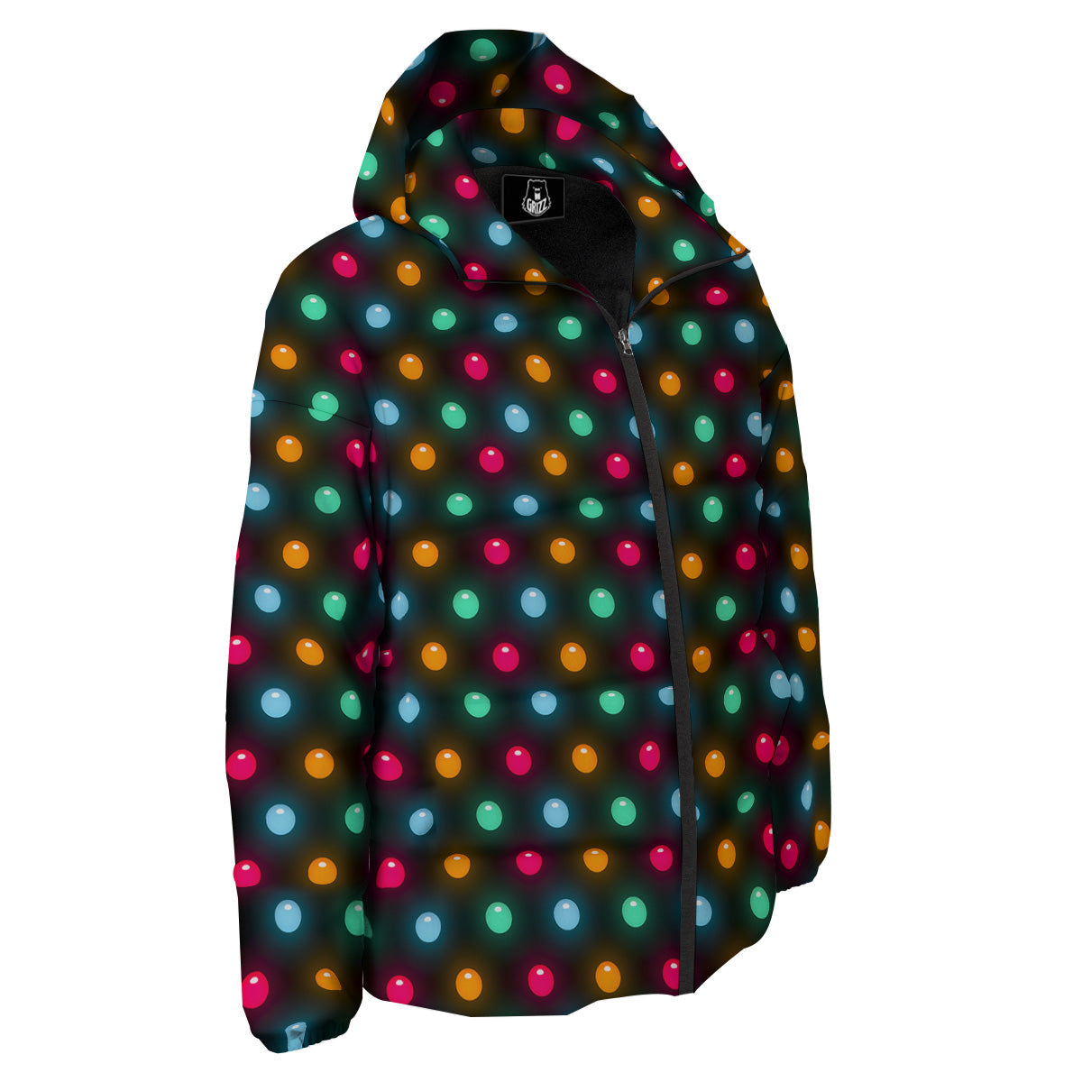 Polka Dot Light Print Down Jacket-grizzshop