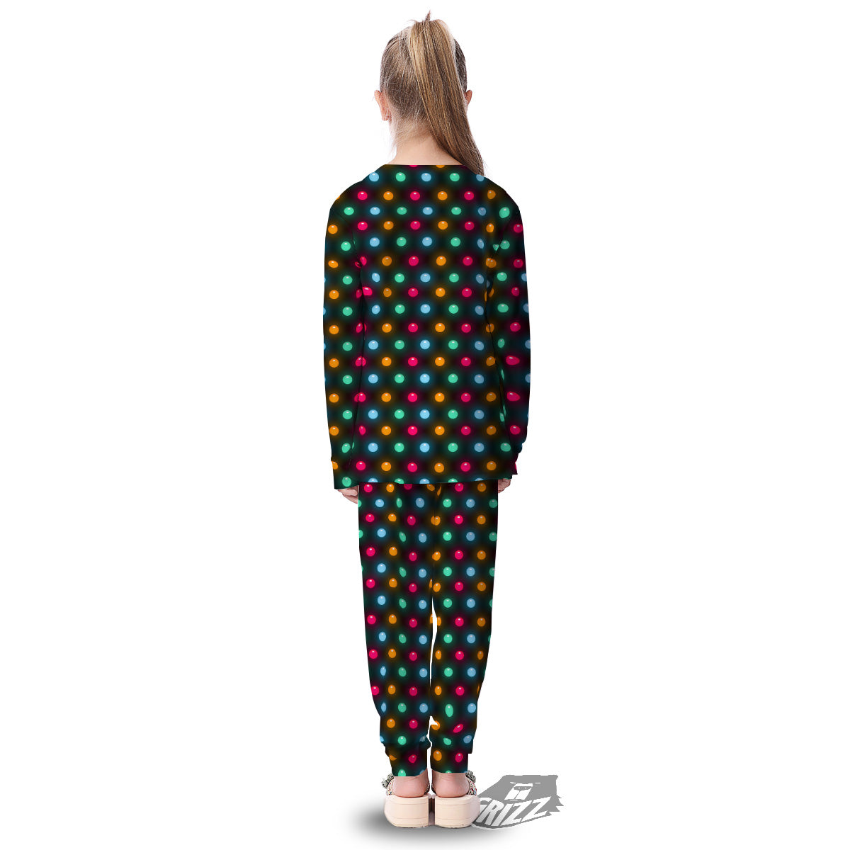 Polka Dot Light Print Kid's Pajamas-grizzshop