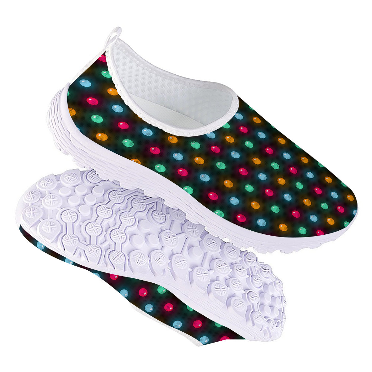Polka Dot Light Print Nurse Shoes-grizzshop