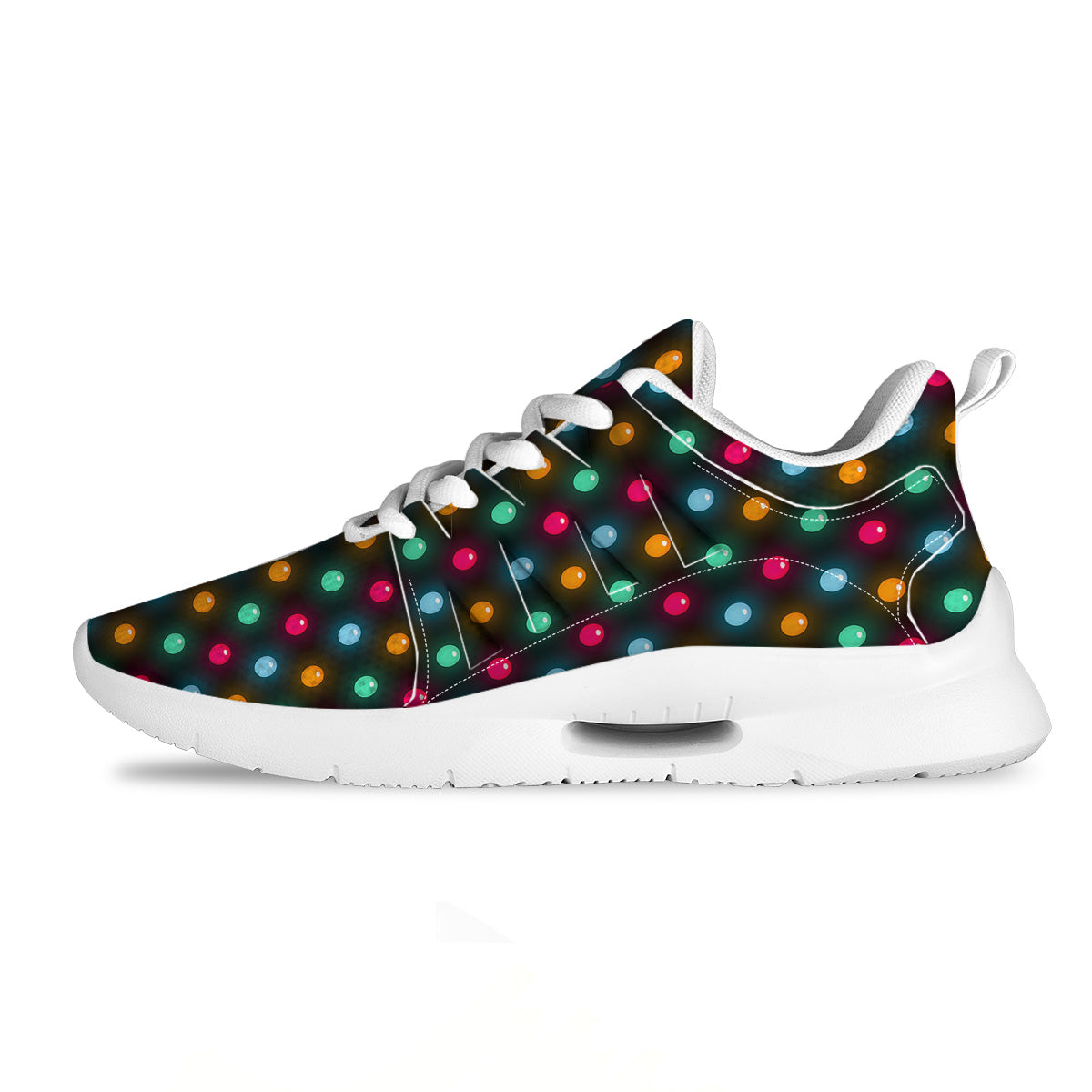 Polka Dot Light Print Tennis Shoes-grizzshop