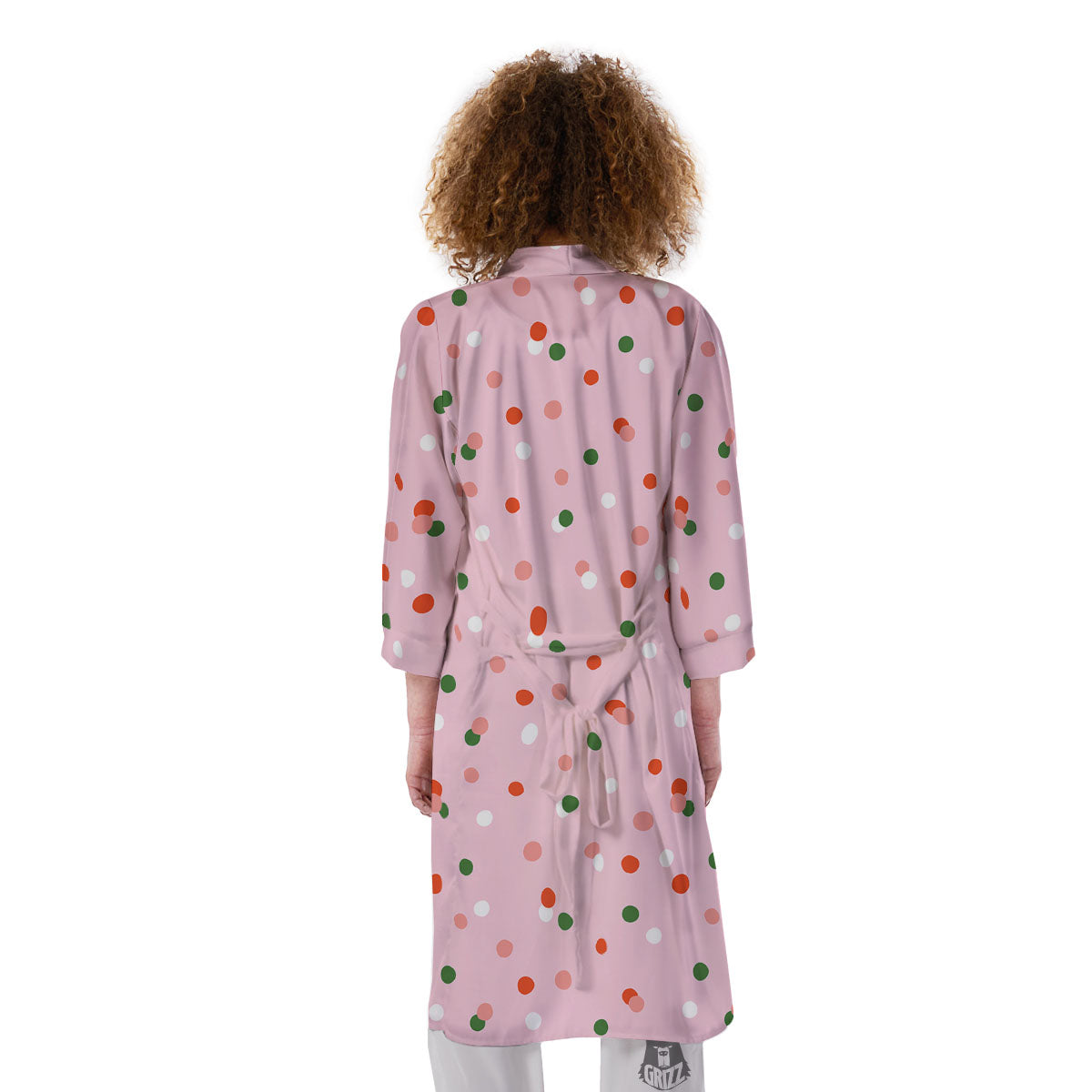 Polka Dot Merry Christmas Print Pattern Kimono-grizzshop