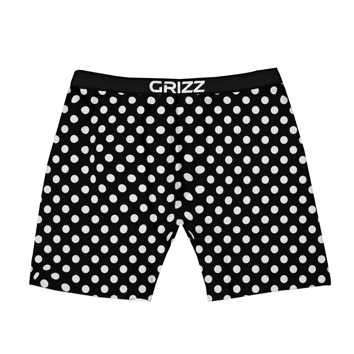 Polka Dot White And Black Style Print Pattern Boxer Briefs-grizzshop