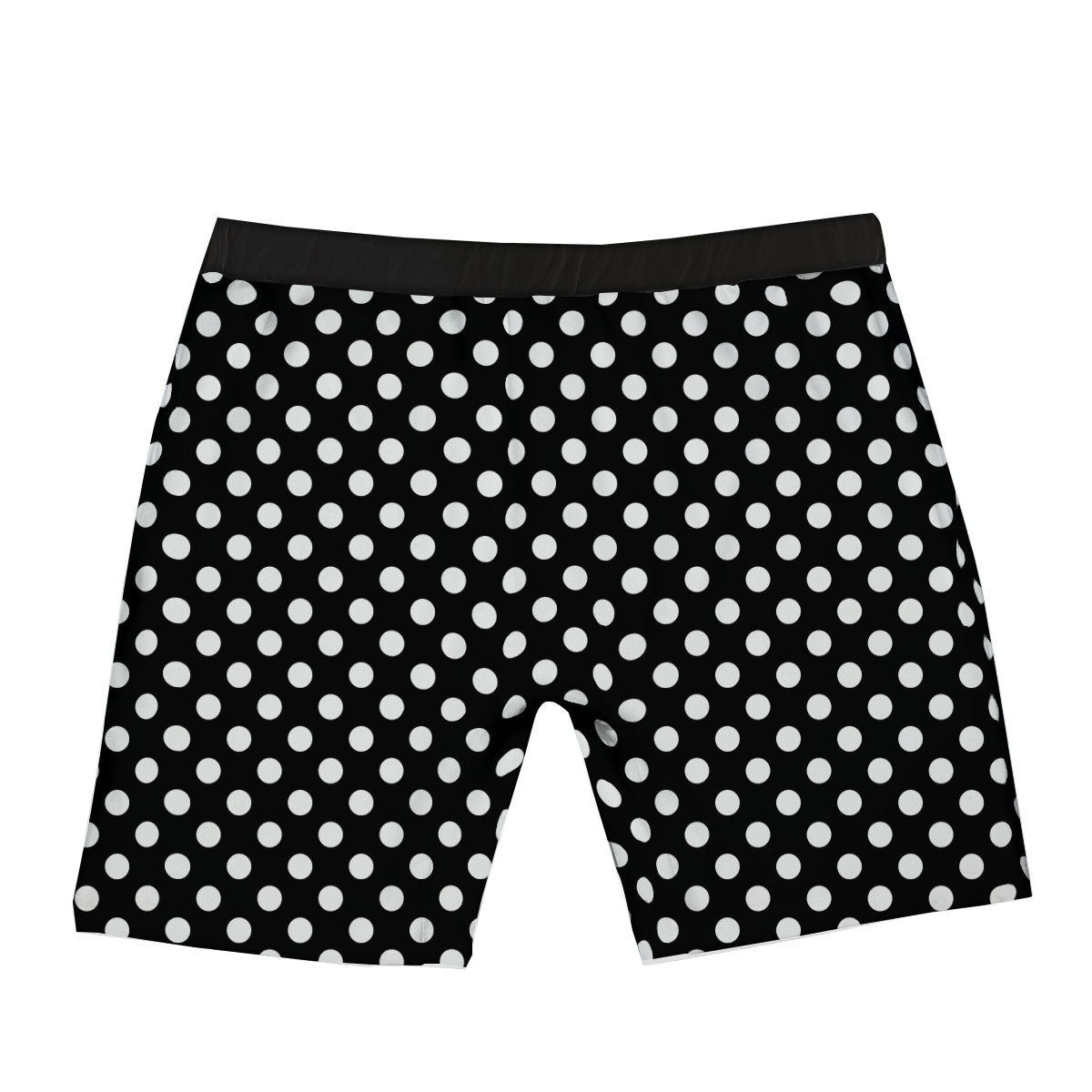 Polka Dot White And Black Style Print Pattern Boxer Briefs-grizzshop