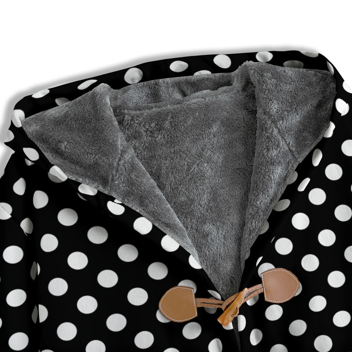 Polka Dot White And Black Style Print Pattern Men's Windbreaker Jacket-grizzshop
