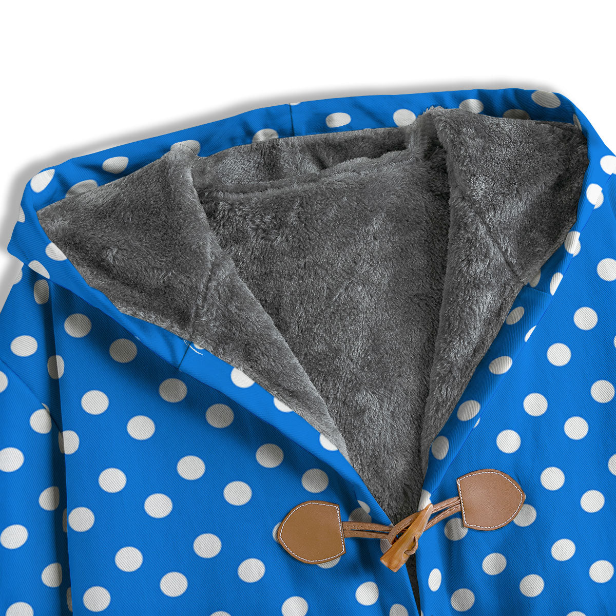 Polka Dot White And Blue Print Pattern Men's Windbreaker Jacket-grizzshop